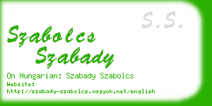 szabolcs szabady business card